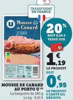 Bi1 Mousse de canard au porto u offre