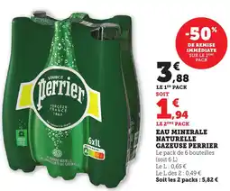 Bi1 Eau minerale naturelle gazeuse perrier offre