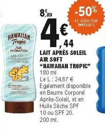 E.Leclerc Lait Après Soleil Air Soft offre