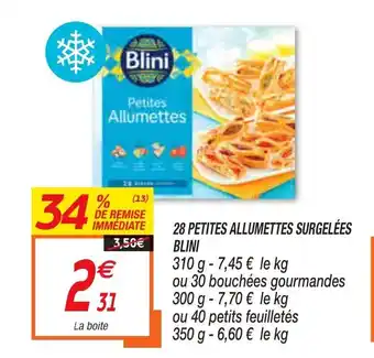 28 Petites Allumettes Surgelèes Blini