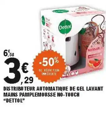 E.Leclerc Distributeur Automatique De Gel Lavant Mains Pamplemousse No-touch offre