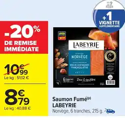 Carrefour LABEYRIE Saumon Fumé offre