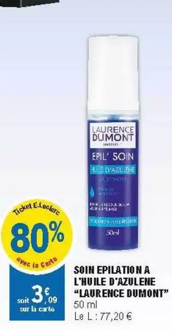 E.Leclerc Soin épilation à L'huile D'azulène offre