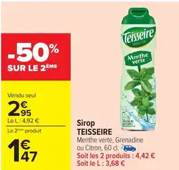 Carrefour TEISSEIRE Sirop offre