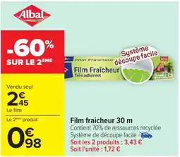 Carrefour Film fraicheur 30 m offre