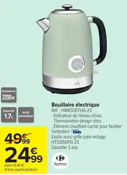 Carrefour Bouilloire électrique offre