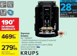 Carrefour Expresso broyeur offre