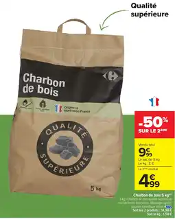 Carrefour Charbon de bois offre