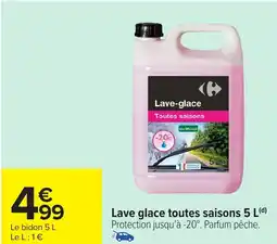 Carrefour Lave glace toutes saisons offre