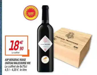 Netto Aop Bergerac Rouge Chateau Malecourse Hve offre