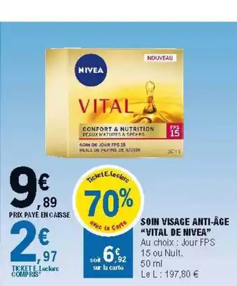 E.Leclerc Soin Visage Anti-âge offre