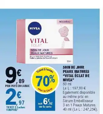 E.Leclerc Soin De Jour Peaux Matures offre