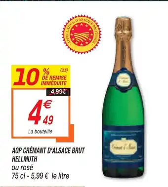 Netto Aop Crèmant D'Alsace Brut Hellmuth offre