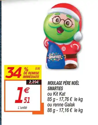Moulage Père Noèl Smarties