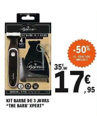 Kit Barbe De 3 Jours