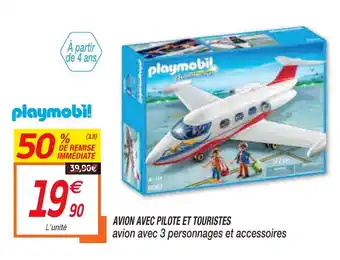 Avion Avec Pilote Et Touristes