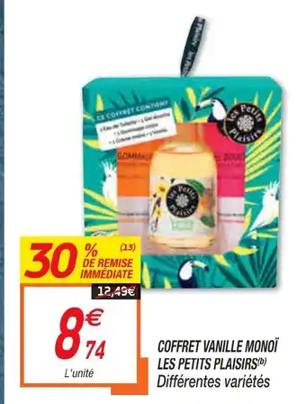 Netto Coffret Vanille Monoi Kes Petits Plaisirs offre