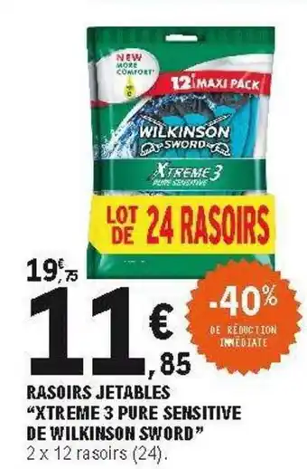 E.Leclerc Rasoirs Jetables offre