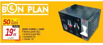 Netto Service 18 Verres + 1 Carafe offre