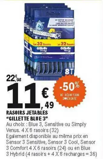 E.Leclerc Rasoirs Jetables offre