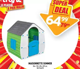 Trafic Dim - maisonnette summer offre