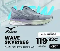 Ekosport Mizuno - wave skyrise 6 offre