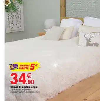 Bazarland Couvre Lit a Poils Longs offre