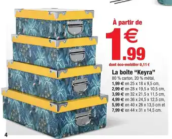 Bazarland La Boite "Keyra" offre