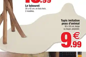 Bazarland Tapis Imitation Peau D'Animal offre