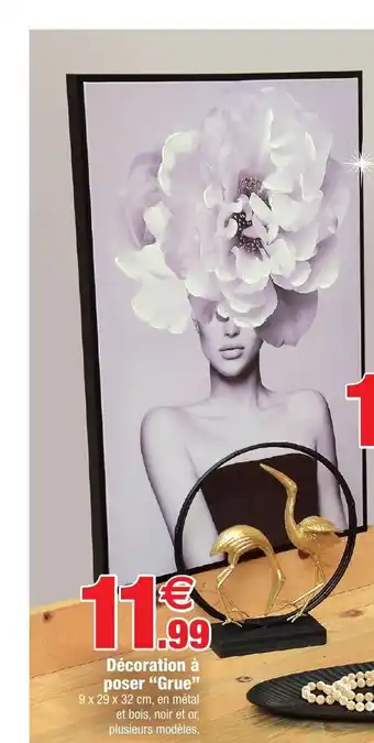 Bazarland Dècoration a Poser 'Grue" offre