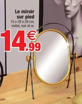 Bazarland Le Miroir Sur Pied offre