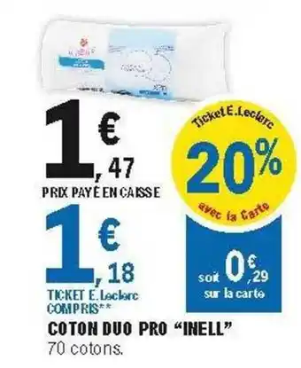 E.Leclerc Coton Duo Pro offre