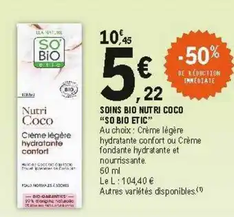 E.Leclerc Soins Bio Nutri Coco offre