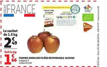 Auchan Pommes Swing Bio Filière Responsable Auchan offre