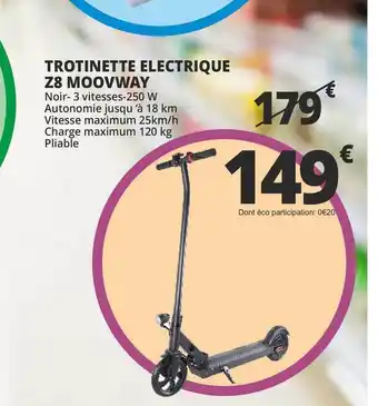 Auchan Direct Trottinette électrique Z8 Moovway offre
