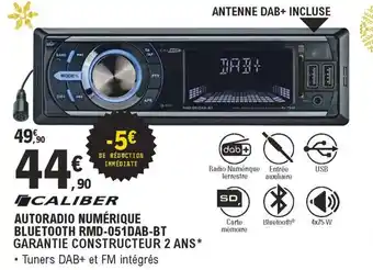 Autoradio Numèrique Bluetooth RMD-051DAB-BT Garantie Constructeur 2 Ans**