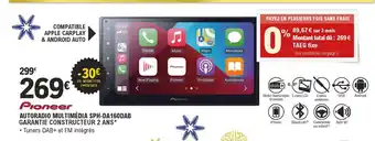 E.Leclerc L'Auto Autoradio Multimèdia SPH-DA160DAB Garantie Constructeur 2 Ans* offre