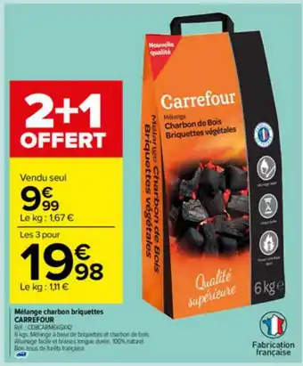 Carrefour Market Mélange Charbon Briquettes Carrefour offre