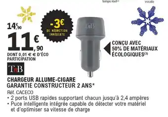 E.Leclerc L'Auto Chargeur Allume-Cigare offre