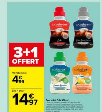 Carrefour Market Concentré Cola 500 Ml offre