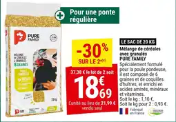 Gamm vert PURE FAMILY Mélange de céréales avec granulés offre