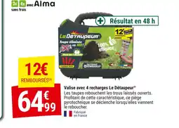 Gamm vert Valise avec 4 recharges Le Détaupeur offre