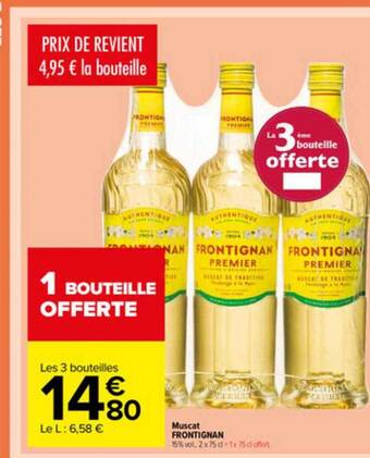 Carrefour Market Muscat Frontignan offre