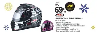 E.Leclerc L'Auto Casque Intègral Fusion Graphics offre