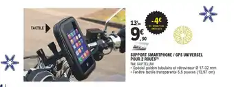 E.Leclerc L'Auto Support Smartphone / GPS Universel Pour 2 Roules offre