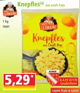 Norma Knepfles aux oeufs frais offre