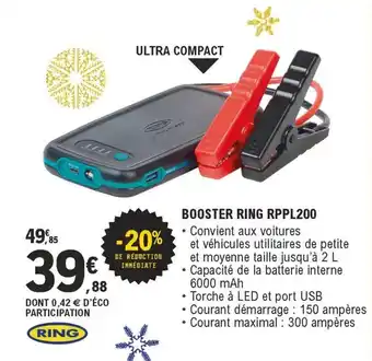 E.Leclerc L'Auto Booster Ring RPPL200 offre