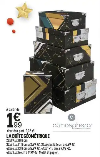 Atmosphera la boîte géométrique