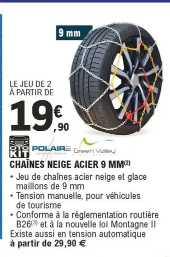 Chaines Neige Acier 9 MM