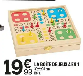 Centrakor La boîte de jeux 4 en 1 offre